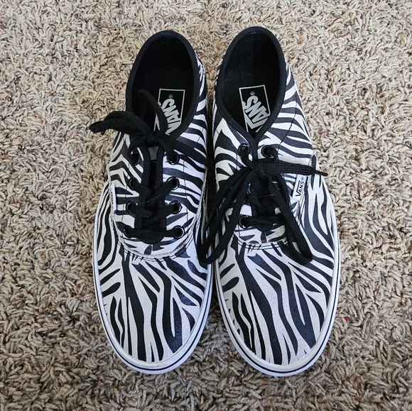 Vans Zebra Print Sneakers - Picture 1 of 4